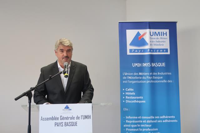 Jean-Pierre Istre, président de l'Umih Pays Basque