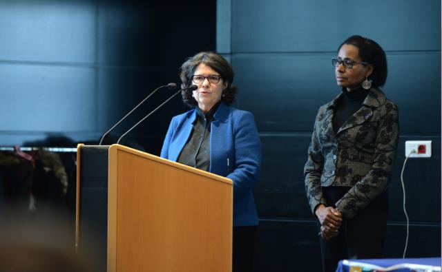 Michelle Moquin déléguée académique adjointe aux relations européennes et internationales et à la coopération, Catherine Burckel
