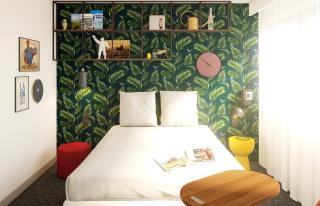 Une chambre de l'hôtel Ibis de Clermont-Ferrand : aucun doute, on est bien sur les terres de...