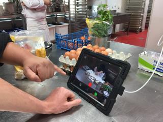 Enregistrement de la recette des farcis niçois dans le cadre du projet transfrontalier