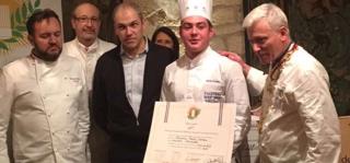 Sacha Cotreau de FERRANDI Paris, lauréat la Finale nationale du Concours du Meilleur Apprenti de...