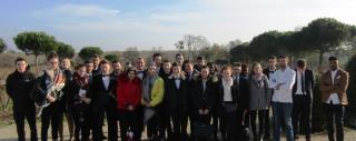 les apprenti(e)s du CFA Interpro28 de Chartres avec David Guitton
