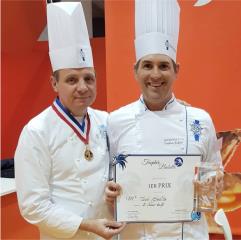 Todd Spaits et Eric Briffard directeur de l'école Le Cordon Bleu