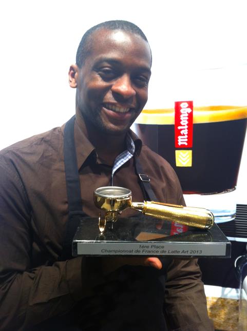 Rudy Dupuy, champion de France du Latte Art 2013.