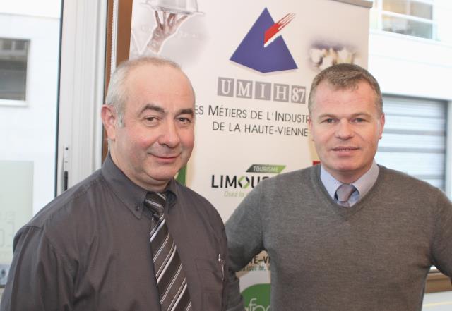 Alain Guillout (à gauche) et Cyril Boissier s'avouaient satisfaits de voir l'arrivée de nouveaux adhérents à l'Umih 87