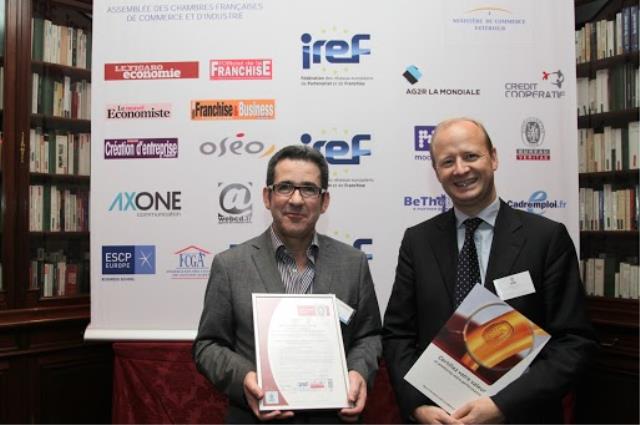 Alain Cazac, président de l'enseigne Bistrot du boucher, et Etienne Casal, directeur général Bureau Veritas.