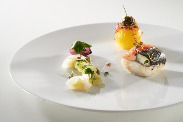 Assiette poisson de Jeppe Foldager.