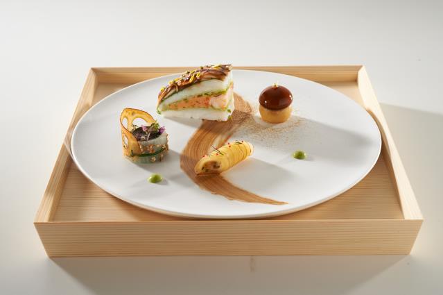 Assiette poisson de Noriyuki Hamada.
