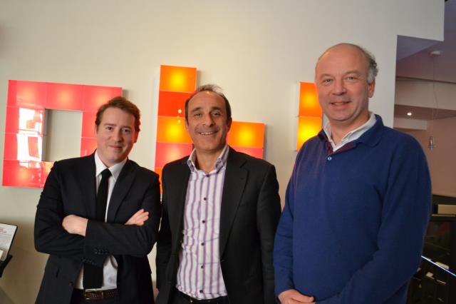Judicaël Desbles, Stéphane Bensimon et Vincent Rattez.