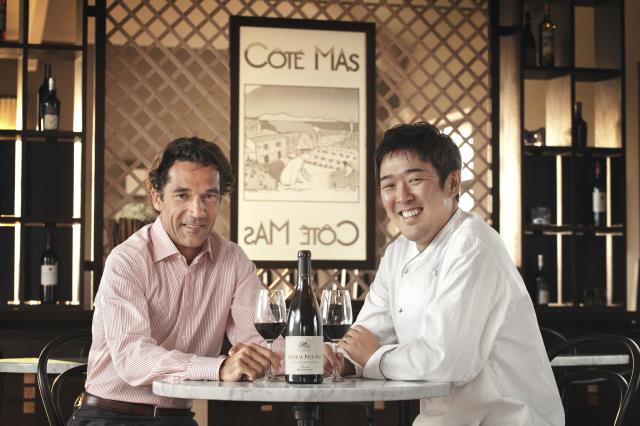 Jean-Claude Mas et son chef Taïchi Megurakami