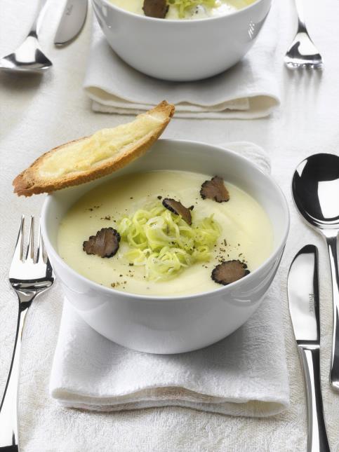 La crème à la truffe.