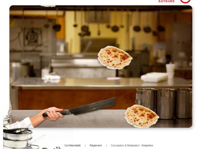 Des crêpes à rattraper, une épreuve très facile et ludique.
