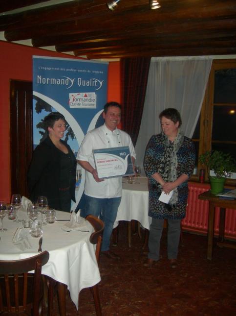Remise du diplôme à l'Auberge Saint Michel