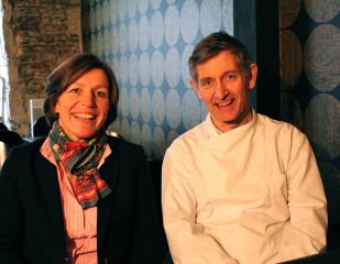 Nathalie et Pascal Roy dans leur restaurant de la rue des Trois Croissants, à Nantes (44). Un...