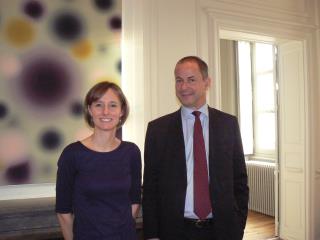 Clémence Loy, responsable marketing,  et Nicolas Gérald, directeur commercial et marketing de...