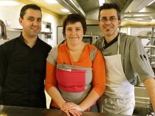 Fabien (sommelier), Camille (en salle) et Cyril (en cuisine) : le trio multiplie les initiatives...
