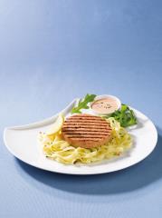 La recette est composée à 70 % de saumon et de poisson blanc, sans colorants ou arômes artificiels.