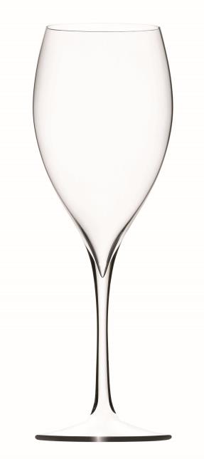 La flûte Authentique, chez Lehmann Glass, possède une forme idéale, c'est-à-dire peu évasée.