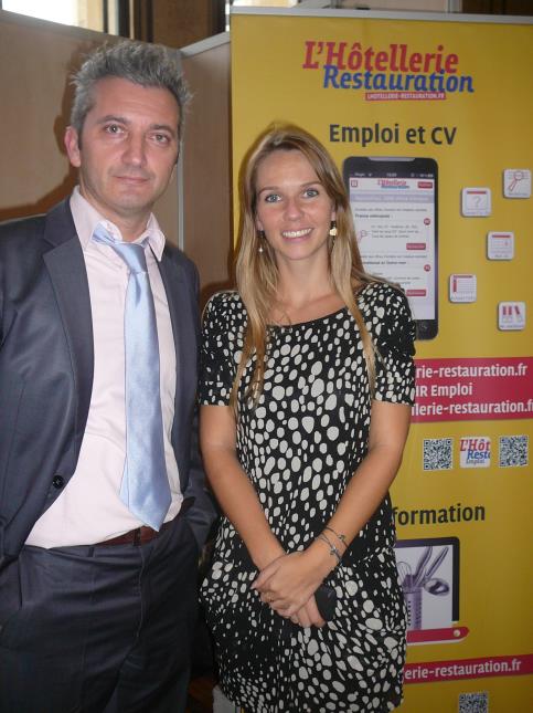 Fernando Garcia, responsable du service Puteaux emploi et Justine Pauper, chargée de relations entreprise et évènementiel Maison de l'emploi, de la formation et des entreprises Rives de Seine.