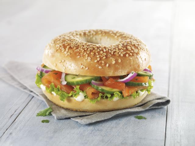 Bagel de saumon.