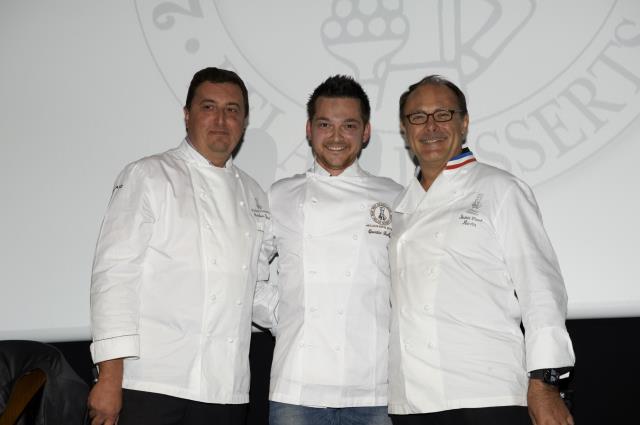 Frédéric Cassel, Quentin Bailly, prix d'excellence du meilleur espoir 2013 et Jean-Paul Hévin.
