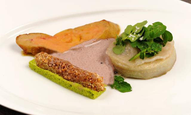 Plat chaud sur le foie gras de Paul Genthon.