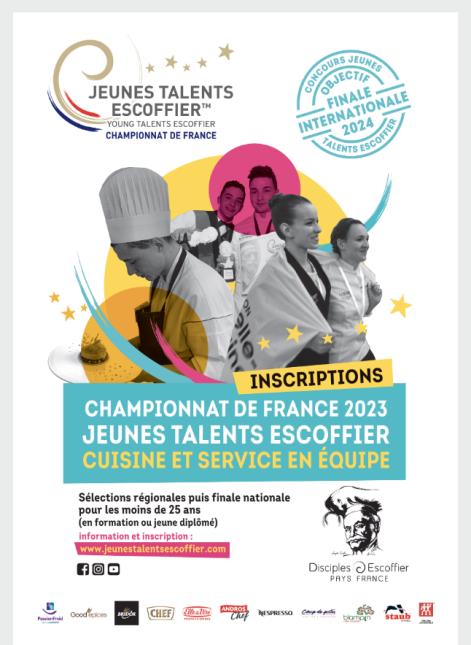 Le Championnat de France Jeunes Talents Escoffier lance ses sélections régionales
