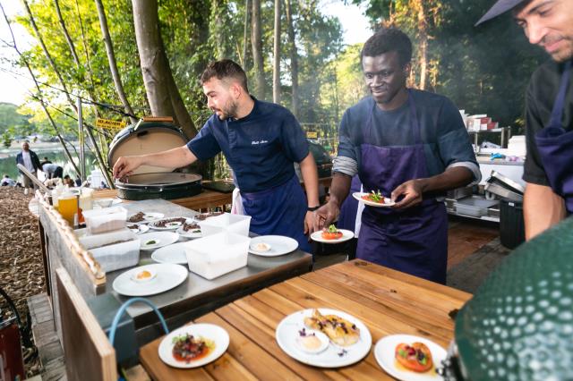 En fin de semaine, l'offre de barbecue est assurée par les équipes de The Beast.