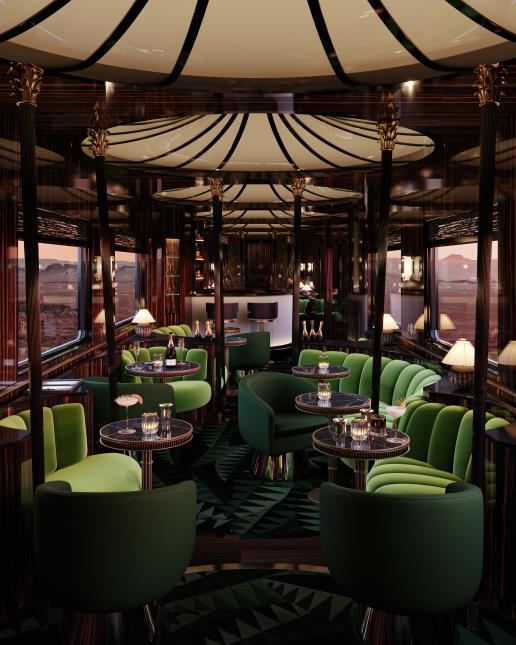 Le bar de l'Orient Express.