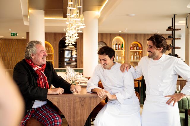 Bruno Verjus, Kevin et Christian Stradaioli.