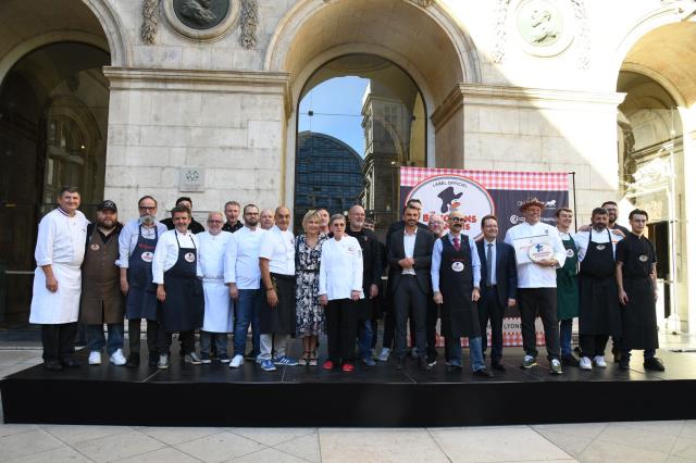 Les membres de l'association réunis lors du grand mâchon