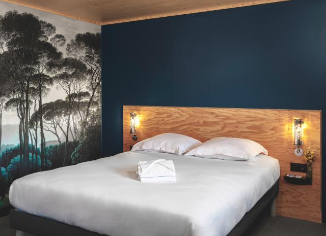 Une chambre famille de l'hôtel Eklo de Toulouse (Haute-Garonne).
