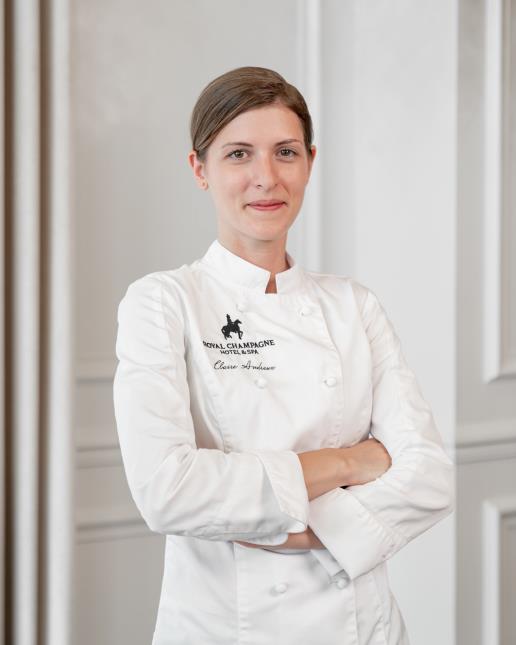 Claire Andreux, nouvelle chef pâtissière des deux restaurants du Royal Champagne.