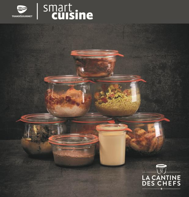 Les plats en bocaux Transgourmet de la solution Smart Cuisine.