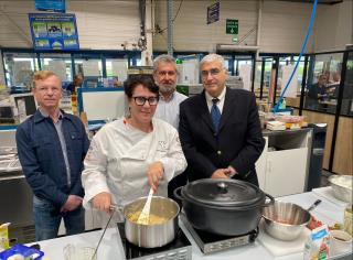 Fabienne Zytnicki Roux, cheffe Bruno Foucquier directeur métro Orléans Jérôme kohn directeur cfa...