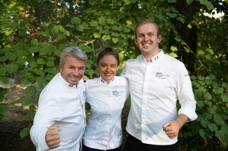 Edouard Loubet, Naïs Pirollet et Cole Millard.