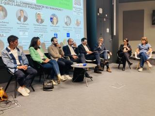 Les intervenants de la table ronde 'comment financer ses transitions: vers quels labels et...