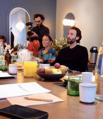 Olivier Bon, président du jury des Innovation Awards, en plein débat sur les projets en lice.