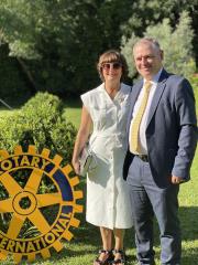 Virginie et Laurent Denis, les propriétaires de l'hôtel Les Messageries, à Saintes (17).