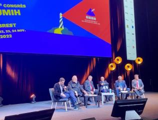 Les représentants de branche de l'Umih (de g. à d.) : Laurent Duc, Thierry Grégoire, Laurent Lutse,...