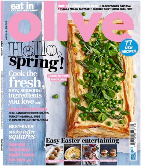 Olive, un magazine mensuel anglais dédié à la cuisine