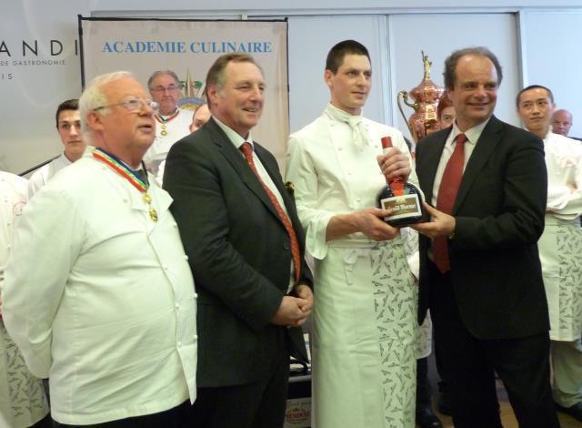Prix de pâtisserie Marnier Lapostolle : Jérémy Desbraux.