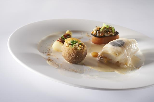Assiette poisson de Pascal Borrell.