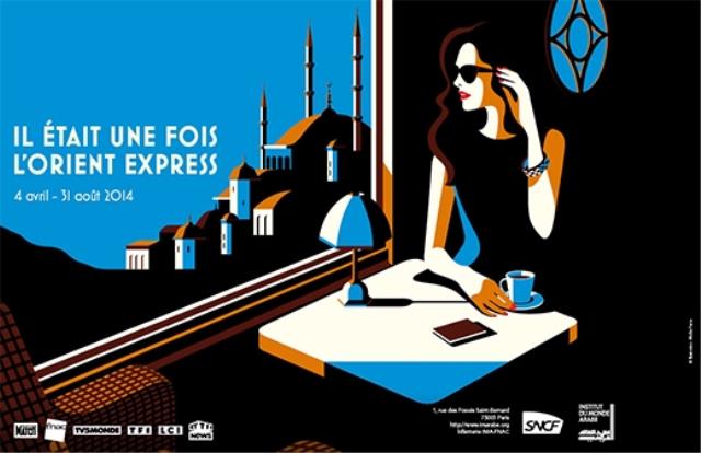 Affiche de l'exposition 'Il était une fois l'Orient Express' à l'IMA