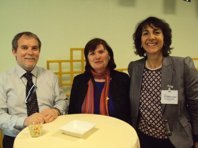 Jean-Yves Corvez, chef de travaux, Véronique Jacquot, proviseure-adjointe, Marianne Girou, proviseure