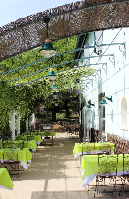 La tersasse de l'Auberge.