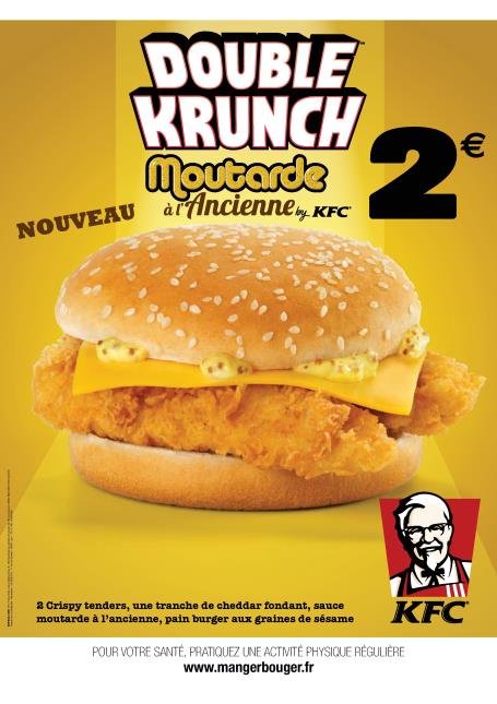 Double Krunch moutarde à l'ancienne.