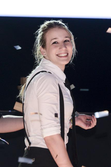 Le sourire de la victoire pour Anne-Flore Mersh, grande gagnante 2014 du concours. La niçoise fait ainsi aussi un joli cadeau à son lycée pour les 100 ans de l'établissement.