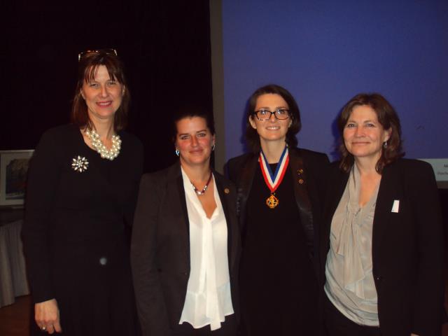 Corinne Frece, Sandrine Kouyoumji MOF Gouvernante, Aurélie Legendre, membres de l'AGGH et Cécile Dâtwyler professeur d'hébergement : présentation du métier méconnu de gouvernante.