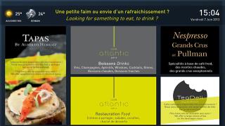 Exemple d'écran dynamique avec Cube Digital Media